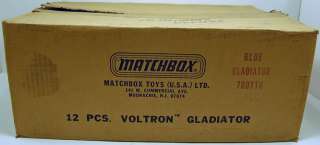 Matchbox Voltron II Gladiator Robot Shipping Box RARE  