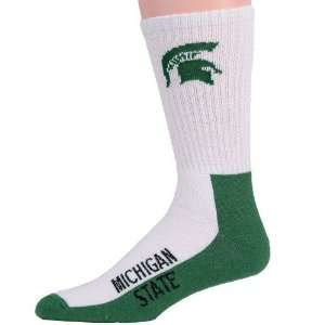   State Spartans Youth Tri Color Team Logo Tall Socks