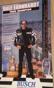 SPORTS POSTER~Dale Earnhardt Sr. Busch Beer True Champion 1996 Nascar 