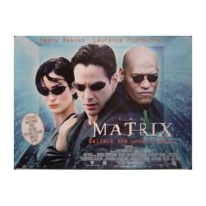  THE MATRIX (BRITISH QUAD) Movie Poster