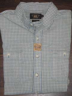 175 Mens Polo Ralph Lauren Double RL RRL 100% Cotton Shirt XL XLARGE 