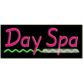 Day Spa Neon Sign (13H x 32L x 3D) Grocery & Gourmet Food