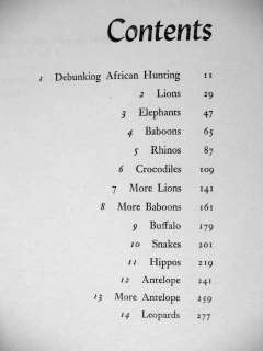 1953 Africa Hunting African Big Five Elephant Lion Leopard Buffalo 