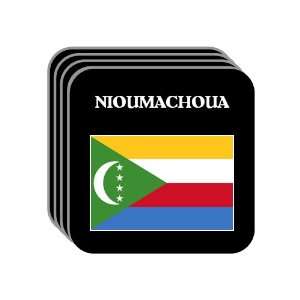  Comoros   NIOUMACHOUA Set of 4 Mini Mousepad Coasters 