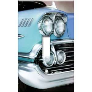    Switch Plate Cover Art 58 Chevy Grill Car Single