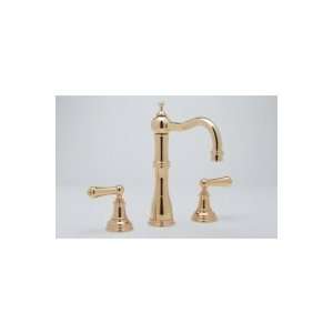  Rohl Perrin & Rowe 3 Hole Bar Faucet, Metal Lever Handles 