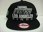   Kings New Era Cap 9Fifty Flat Brim Snapback Retro Chop Black Hat NHL