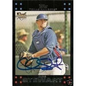  Yankees Chris Stewart Signed 2007 Topps Rookie Card 