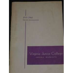  Virginia Junior College Virginia, Minnesota 1959 1960 