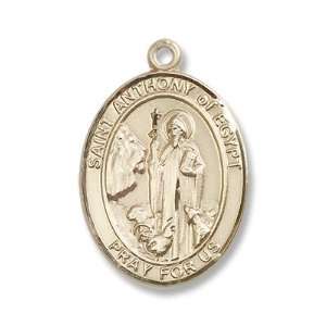  14kt Gold St. Anthony of Egypt Medal Jewelry