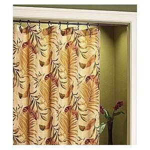 Croscill Everglades Tropical Fabric Shower Curtain Palms  