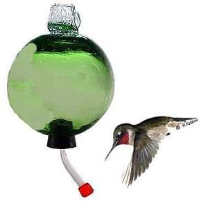  Parasol Dewdrop Emerald Green Recycled Glass Hummingbird 