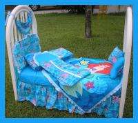 NEW baby crib bedding set made w/ LITTLE MERMAID fabric  