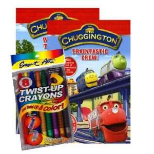  Chuggington® Coloring Book Set with Twist up Crayons 