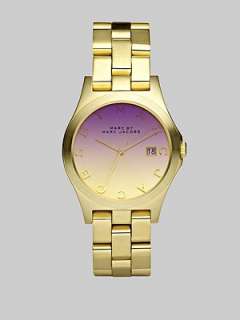 Marc by Marc Jacobs   Henry Color Crystal Gold IP Watch    