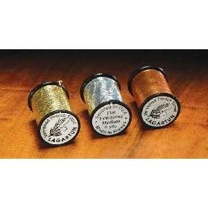  Fly Tying Material   Flat Embossed Tinsel Medium   gold 