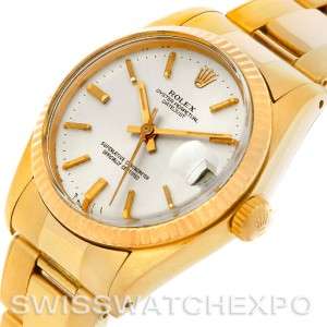 Rolex Datejust President Midsize 14k Yellow Gold Watch 6827  