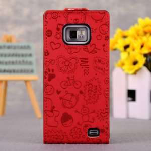   Case for Samsung Galaxy I9100 S II Rose Red Cell Phones & Accessories