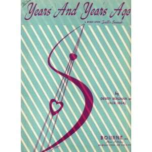  Years and Years Ago Vintage 1946 Sheet Music Everything 