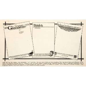 1926 Print Graphic Letterhead Design Stenotype Grandjean Mandelli 