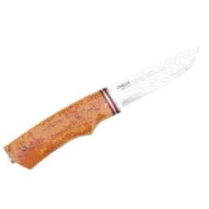 Helle Knives 155 Furura Fixed Blade Knife with Curly Birch Handle 