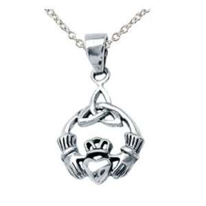  Claddagh Circle with Trinity Knot Jewelry