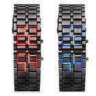 new iron samurai metal bracelet lava watch led digital watches