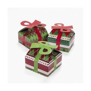  3D CHRISTMAS ARGYLE BOXES (1 DOZEN)   BULK Toys & Games