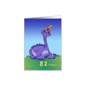  Geezer Saurus   82nd Birthday Card Toys & Games