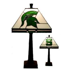  Michigan State Spartans Stained Glass Desk Lamp