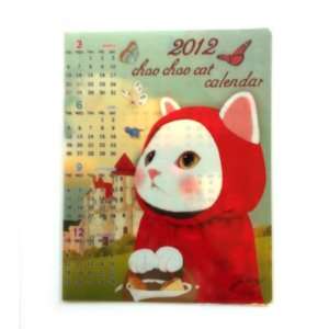  2012 Jetoy Choo Choo Cat Red Hood Poster Calendar Office 