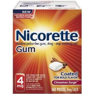  Nicorette Coated Gum 4mg, 100 pieces (Fresh Mint) Health 