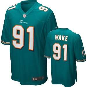 Cameron Wake Jersey Home Aqua Game Replica #91 Nike Miami Dolphins 