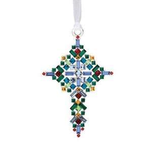  Lunt Silver Plated Jeweled Ornament 1st Edition Cross 