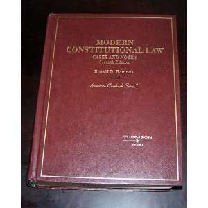    Modern Constitutional Law Cases and Notes 7th Edition. Books