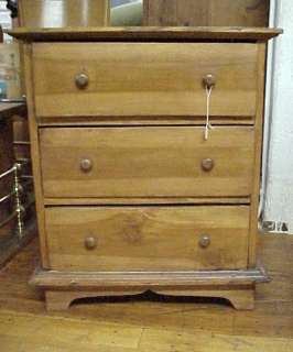 Drawer Country Pine Chest Nightstand  