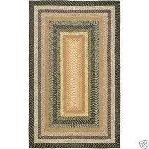 Braided Polypropylene Country Living Area Rug 6 x 9  