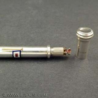 Solid Silver & Enamel Nautical Signal Flag Propelling Pencil. 1930s 