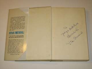 tight stan musial s inscription and signature on front free endpaper a 