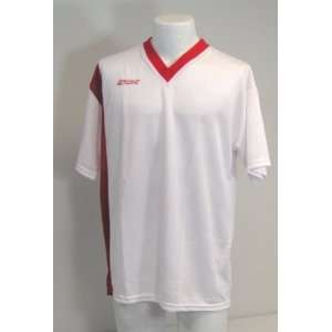  STX Lacrosse White and Red Mock Game Jersey Adult MENS 