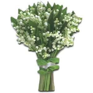 Lily of The Valley Flower Die Cut Photographic Magnet  