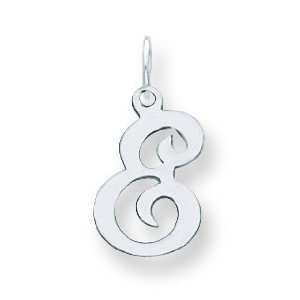  Sterling Silver Stamped Initial E Charm Jewelry