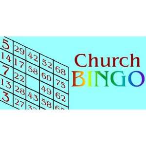  3x6 Vinyl Banner   Church Bingo 