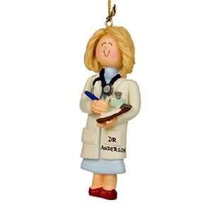  Personalized Doctor Female Christmas Ornament