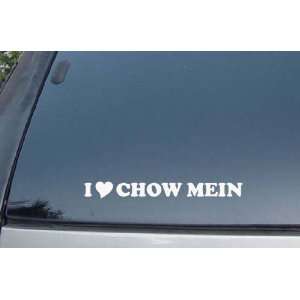  I Love Chow Mein Vinyl Decal Stickers 