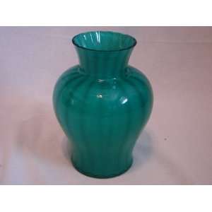  Green Glass Decorative Vase 