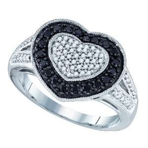  51cttw Diamond Heart Ring ( Size 7 H I Color, I1 I2 Clarity) Jewelry