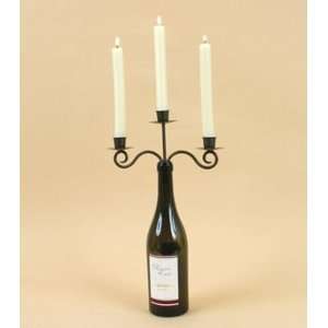 Triple Wine Bottle Stopper Candelabra, Candle Holder for 