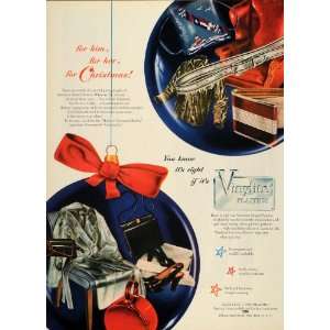  1947 Ad Vinylite Plastic Bakelite Ornament Christmas   Original 