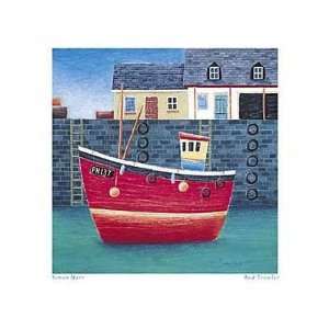  Fh137 Red Trawler Poster Print